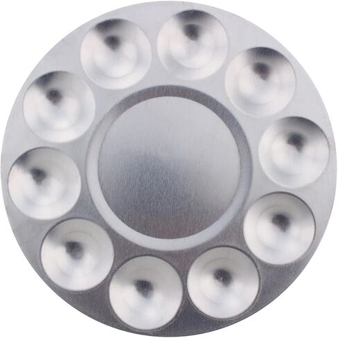 Paint Palette, 10 Compartments Paint Tray Palette Aluminium Mixing Colour Tray DIY Art Supplies for Parties Kids Students in Saudi Arabia