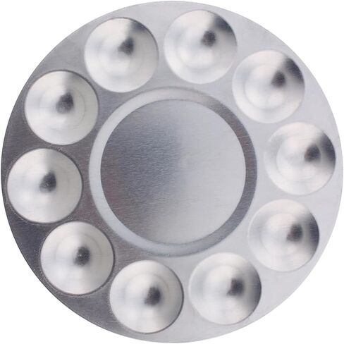 Paint Palette, 10 Compartments Paint Tray Palette Aluminium Mixing Colour Tray DIY Art Supplies for Parties Kids Students in Saudi Arabia