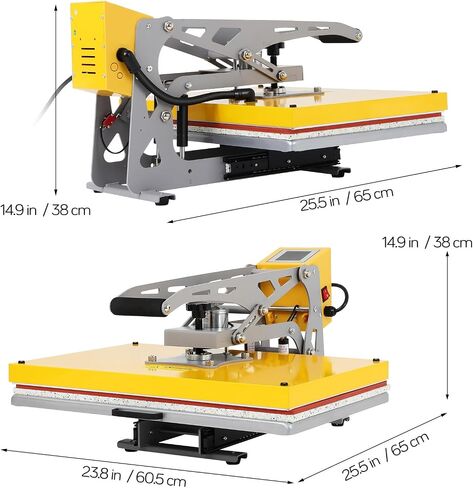 Heat Press Machine 16x24 Inch Slide Out Sublimation Presser Semi-Automatic Heating Printer with Magnetic Lock for T-Shirts, Hats Caps, 110v in Saudi Arabia