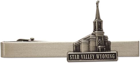Lifebeats Star Valley Wyoming Antique Silver Temple Tieclip by Ringmasters, not_known in Kuwait