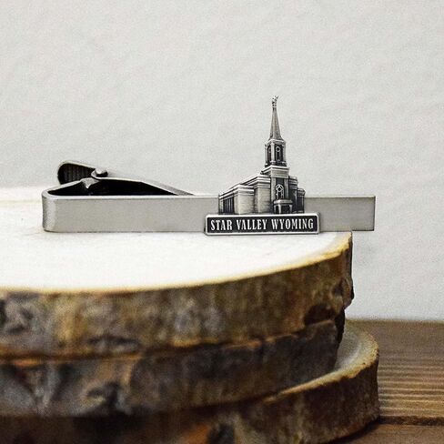 Lifebeats Star Valley Wyoming Antique Silver Temple Tieclip by Ringmasters, not_known in Kuwait