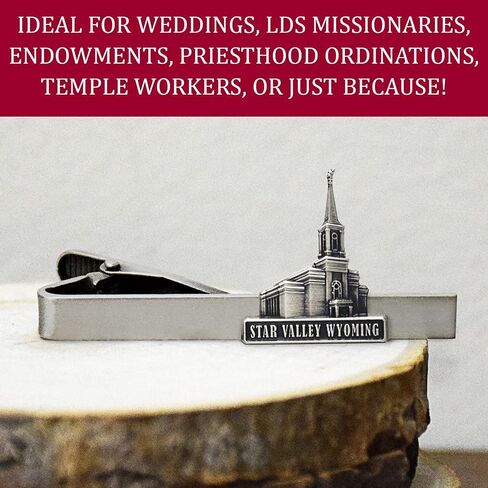 Lifebeats Star Valley Wyoming Antique Silver Temple Tieclip by Ringmasters, not_known in Kuwait