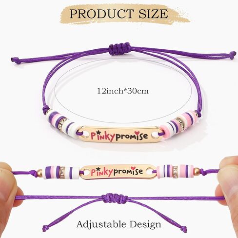 Latocos 12 PCS Kids Friendship Bracelets for Girls Toddler Unicorn Preppy Bracelets Jewelry Clay Beaded Adjustable Bracelet Birthday Party Favors Gifts in Kuwait