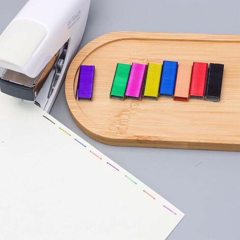 Mogoostry ملونة Staples 26/6 تعبئة Stapler القياسية ، 1/4 بوصة مربى الساق ، 1000pcs/حزمة (8 حزم 26/6 دبابيس المجموع) in Saudi Arabia