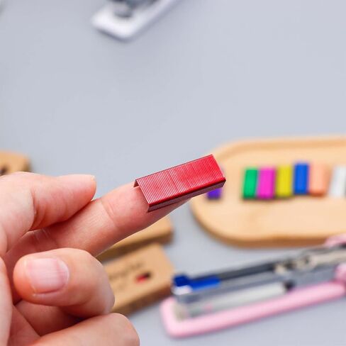 Mogoostry ملونة Staples 26/6 تعبئة Stapler القياسية ، 1/4 بوصة مربى الساق ، 1000pcs/حزمة (8 حزم 26/6 دبابيس المجموع) in Saudi Arabia