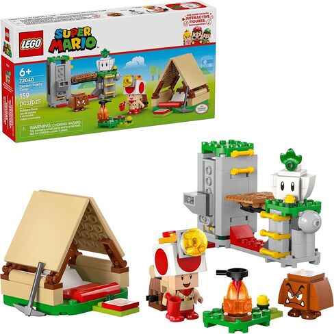 لعبة Lego Super Mario Captain's Toad's Camp Building Toy - Play Play مجموعة للأطفال ، الذين تتراوح أعمارهم بين 6 سنوات - لبنات البناء للفتيان والبنات مع Toad و Goomba و Turnip Toy Toy - فكرة هدية لأعياد الميلاد - 72040 in Saudi Arabia
