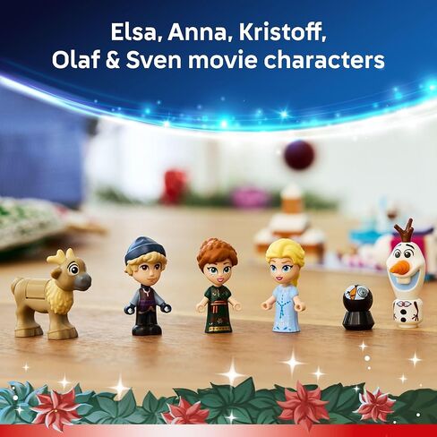 Lego Disney Frozen Advent Calendar 2025 Kids Toy - العد التنازلي العد التنازلي للبنين والبنات ، الأعمار 5+ - Ana & Elsa Minidolls والمفاجآت القابلة للبناء - ديزني الأميرة هدية لعيد الميلاد - 43273 in Saudi Arabia