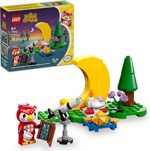 Lego Animal Crossing Stargazing مع لعبة Celeste Building Toy - لعبة عبور الحيوانات و playet للأطفال والفتيات والفتيان ، الذين تتراوح أعمارهم بين 6+ - تظاهر فكرة هدية لأعياد الميلاد - 77053 in Saudi Arabia