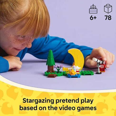 Lego Animal Crossing Stargazing مع لعبة Celeste Building Toy - لعبة عبور الحيوانات و playet للأطفال والفتيات والفتيان ، الذين تتراوح أعمارهم بين 6+ - تظاهر فكرة هدية لأعياد الميلاد - 77053 in Saudi Arabia