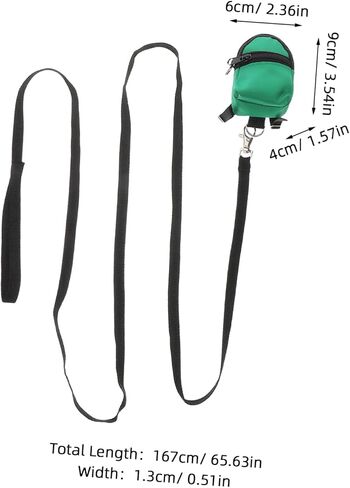 Happyyyami الملاحين Dragon Leash و Backpack تسخير الزواحف القابل للتعديل للاستكشاف في الهواء الطلق الحاملة السحلية المحمولة مع المقود للحيوانات الأليفة الصغيرة من السهل تنظيفها وراحة اللون الأخضر in Saudi Arabia