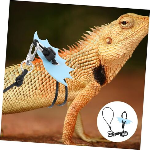 ERINGOGO 1 Set Adjustable Lizard Leash Harness Portable Outdoor Reptile Traction Rope for Bearded Dragons and Small Animals Durable Comfortable Fit for Adventures in Saudi Arabia