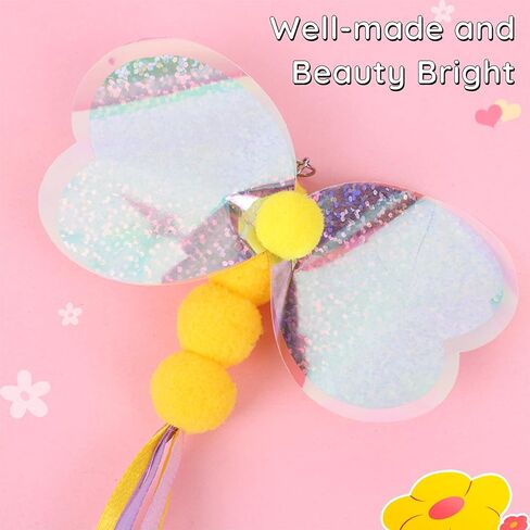 تعبئة لعبة Cat Toy ، 2 عبوة لعبة Cat Mouse Toy مع ذيل الريشة ، وملحقات لعبة Wand Cat ، وملحقات لعبة Teaser Refill Feather Cat Toy مع جرس لممارسة القطط الداخلية واللعب in Kuwait