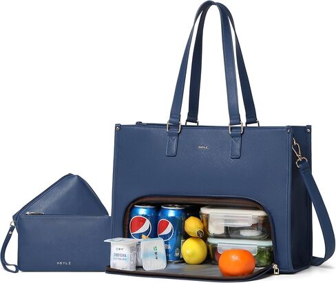 Keyli 3pcs Laptop Bag for Women 15.6 inch and Lunch Tote Bag for Women with Insulated Lunch Compartment Computer Briefcase in Saudi Arabia