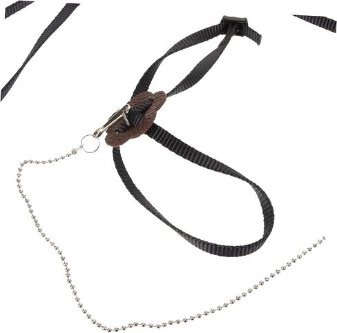 DECHOUS Adjustable Turtle Leash PET Training Harness for Turtles and Reptiles Lightweight Traction Rope Safety Features Size S (Black) in Kuwait