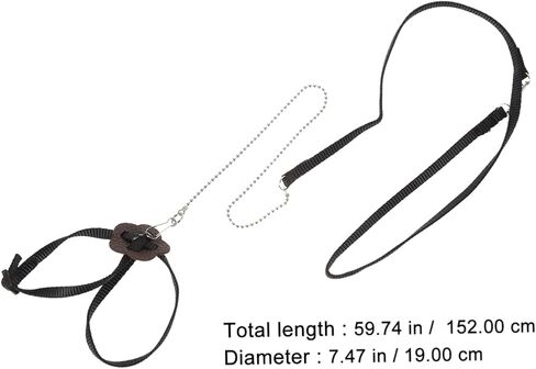 قابلة للتعديل Turtle Leash Rope Rope Training Training Leash للزواحف السلاحف والحيوانات الأليفة الصغيرة S (أسود) in Kuwait