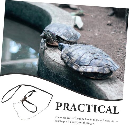 قابلة للتعديل Turtle Leash Rope Rope Training Training Leash للزواحف السلاحف والحيوانات الأليفة الصغيرة S (أسود) in Kuwait