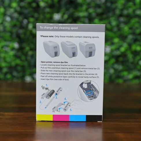 2 Pack - Magicard MC300YMCKO/2 Dye Film for 300 Series ID Card Printer - 300 Print MagicCard YMCKO Full Color Printer Ribbon and Cleaning Spool with 20 Specialist ID Test Cards in Saudi Arabia
