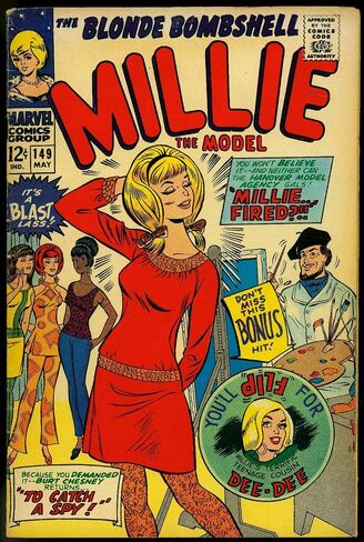MILLIE THE MODEL #149 1967 MARVEL PAPER DOLLS PIN-UP VG in Saudi Arabia