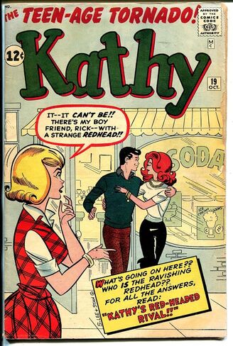 Kathy #19 1962-Marvel-soda shop cover-fashion-paper dolls-VG in Saudi Arabia