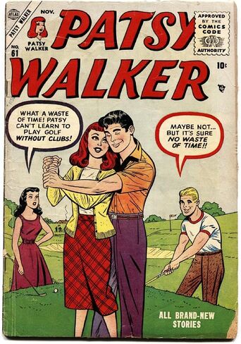 Patsy Walker #61 1955-Atlas-Dolf Cover Covering-Paper Dolls in Saudi Arabia