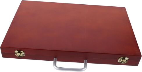 Supvox Portable Wooden Art Supply Organizer Lightweight European Paint Tool Box for Brushes Prayts and أكثر أناقة للفنانين The Go in Saudi Arabia