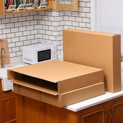 15 صندوق تحميل جانبي حزمة 30 "L x 5" W × 24 "H ، صناديق من الورق المقوى المموجة مناسبة للتنقل والتخزين والتعبئة والشحن ، مثالية للتلفزيون ، إطارات الصور ، المرايا والفنون in Saudi Arabia