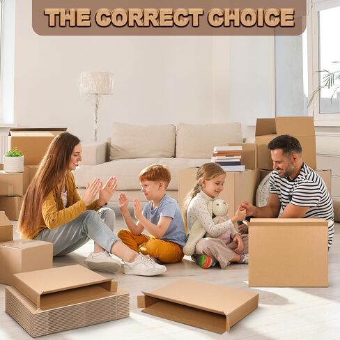 15 صندوق تحميل جانبي حزمة 30 "L x 5" W × 24 "H ، صناديق من الورق المقوى المموجة مناسبة للتنقل والتخزين والتعبئة والشحن ، مثالية للتلفزيون ، إطارات الصور ، المرايا والفنون in Saudi Arabia