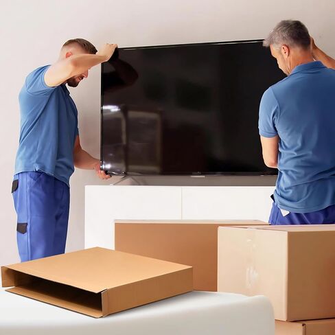 15 صندوق تحميل جانبي حزمة 30 "L x 5" W × 24 "H ، صناديق من الورق المقوى المموجة مناسبة للتنقل والتخزين والتعبئة والشحن ، مثالية للتلفزيون ، إطارات الصور ، المرايا والفنون in Saudi Arabia