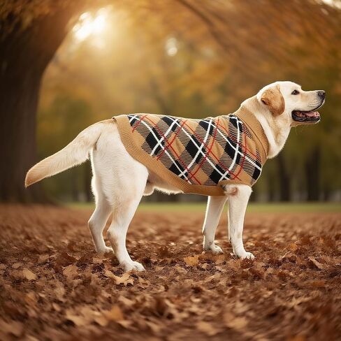 expawlorer سقوط الكلب سترة للكلاب الصغيرة medieum كبيرة ، pullover pullover turtleneck الطقس البارد الكلاسيكية ملابس الحيوانات الأليفة ملابس من النوع الثقيل لفتاة ، فتاة/فتى متماسكة مع ثقب مقود m beige m in Kuwait