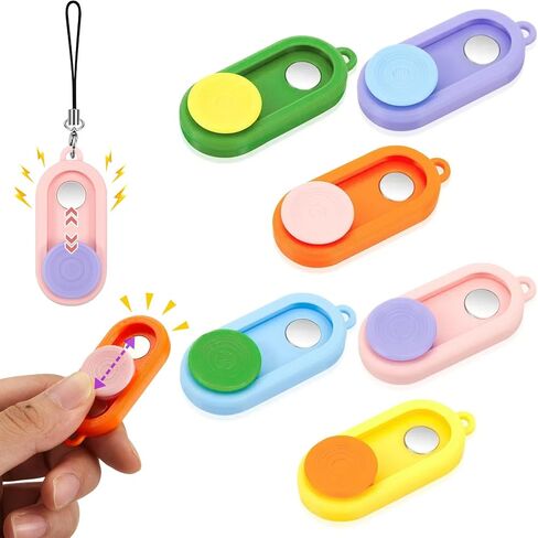 6 Pcs Magnetic Fidget Slider Toys Stress Relief Fidget Adults 3D Printed Magnetic Haptic Sensory Toys for Anxiety ADHD Autistic for Classroom Prize Travel, Children Teens Gift in Saudi Arabia