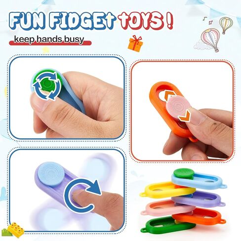 6 Pcs Magnetic Fidget Slider Toys Stress Relief Fidget Adults 3D Printed Magnetic Haptic Sensory Toys for Anxiety ADHD Autistic for Classroom Prize Travel, Children Teens Gift in Saudi Arabia