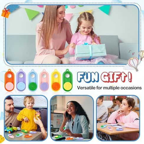 6 Pcs Magnetic Fidget Slider Toys Stress Relief Fidget Adults 3D Printed Magnetic Haptic Sensory Toys for Anxiety ADHD Autistic for Classroom Prize Travel, Children Teens Gift in Saudi Arabia