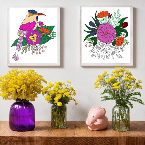 Ilyever 3 Pack Color by Number,Stress Relief Coloring Books for Adults,Spiral Bound Coloring Books for Women,Include 60 Patterns of Butterfly, Flowers,Animals for Adult Relaxation in Kuwait