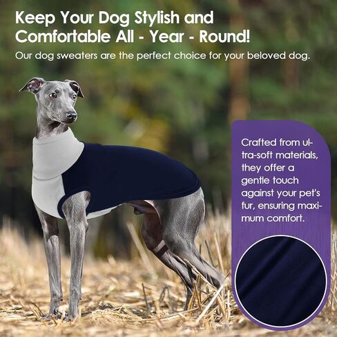 SUNFURA Fleece Dog Sweater - Stretch Dog Pullover for Large Dogs, Pitbull Turtleneck Sweters Clothes for Christmas, Soft Sweatshirt Pajamas for Fall Winter Indoor Outdoor, Army Green L in Saudi Arabia