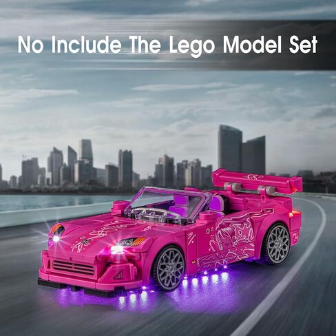 LED LED LEGO 76917 SPEED Champions Fast & Furious Nissan Skyline GT-R (R34) ، مجموعة ضوئية متوافقة مع طراز لبنة LEGO 76917 ، ولم يتم تضمين مجموعة الطراز in Kuwait
