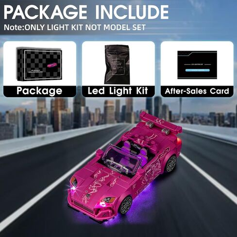 LED LED LEGO 76917 SPEED Champions Fast & Furious Nissan Skyline GT-R (R34) ، مجموعة ضوئية متوافقة مع طراز لبنة LEGO 76917 ، ولم يتم تضمين مجموعة الطراز in Kuwait