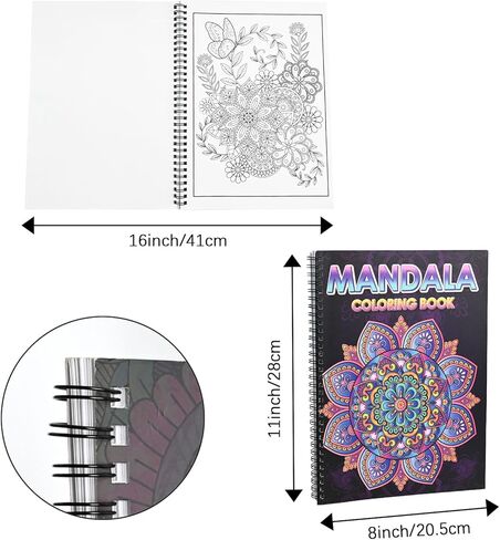 Ilyever 3 Pack Color by Number,Stress Relief Coloring Books for Adults,Spiral Bound Coloring Books for Women,Include 60 Patterns of Butterfly, Flowers,Animals for Adult Relaxation in Kuwait