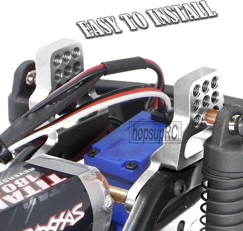 Aluminum Front Rear Adjustable Shock Towers Upgrades Parts for 1/18 TRX4M,Alloy Front Rear Shock Hoops Shock Towers Hops Up for 1/18 TRX4M,Silver in Saudi Arabia