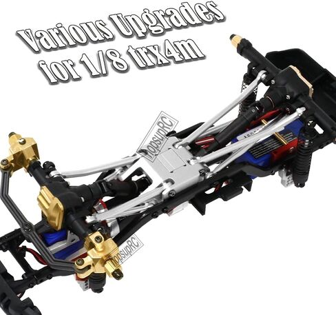 Aluminum Front Rear Adjustable Shock Towers Upgrades Parts for 1/18 TRX4M,Alloy Front Rear Shock Hoops Shock Towers Hops Up for 1/18 TRX4M,Silver in Saudi Arabia