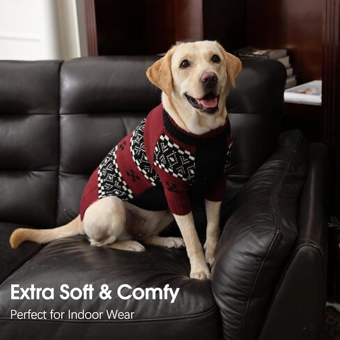 IECOii XXXL Dog Sweater for Extra Large Dogs Boy, Big Boy Dog Winter Sweaters with Mid Neck, Doberman Sweater for Dogs Large Breed, Easy On Pullover Knitwear for Cold Weather, Grey, 3XL in Kuwait