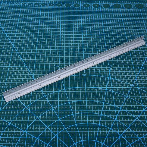30cm Triangular Aluminum Alloy Scale Ruler for Measuring in Engineering and Drafting in Saudi Arabia