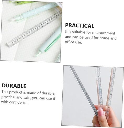 jojofuny 12pcs Measuring Rulers Plastic Ruler for Students for School Office and Home Use Includes Accurate Measurement Tools in Saudi Arabia