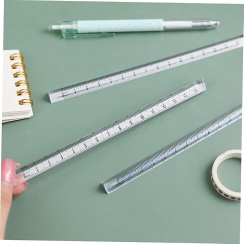 jojofuny 12pcs Measuring Rulers Plastic Ruler for Students for School Office and Home Use Includes Accurate Measurement Tools in Saudi Arabia