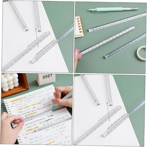 jojofuny 12pcs Measuring Rulers Plastic Ruler for Students for School Office and Home Use Includes Accurate Measurement Tools in Saudi Arabia