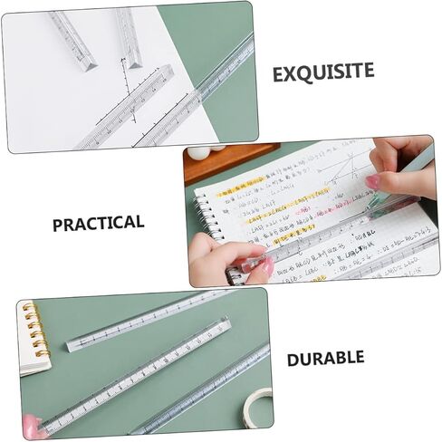 jojofuny 12pcs Measuring Rulers Plastic Ruler for Students for School Office and Home Use Includes Accurate Measurement Tools in Saudi Arabia
