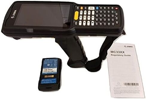 Zebra MC3300 Premium المحمول المحمول لجمع بيانات الكمبيوتر المحمول الماسح الضوئي باركود الباركود قيد التشغيل Android 7.1.2 MC330K-GE4HA3US in Kuwait