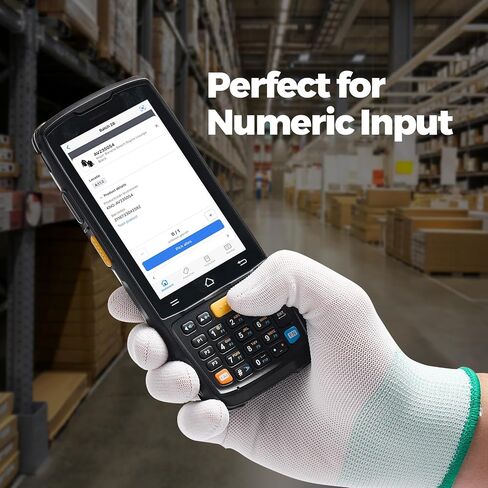 MUNBYN Android 14 Barcode Scanner with Pistol Grip,Equipped with Honeywell HS7 QR Scanner, 4GB+64GB Handheld PDA, 4-inch Touchscreen, IP65 Rugged, 5000mAh for Inventory Warehouse Logistics MC005P in Saudi Arabia
