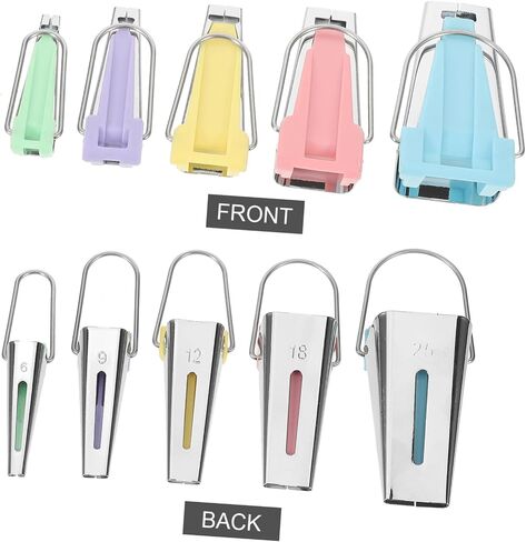 jojofuny 10pcs Bias Tape Maker Set Practical Tools for Sewing Quilting and Projects Includes for and Binding in Kuwait