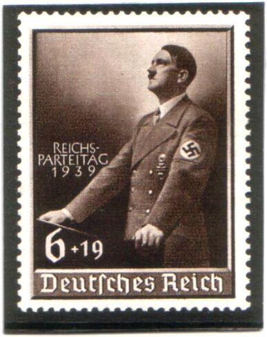 XXX-RARE Stamp W Hitler Orating في يوم الحفلات النازية! النعناع لم يتوقف أبدا in Saudi Arabia