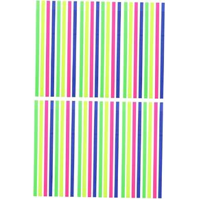 6sets Highllighter Tape من علامات التبويب الملونة الملونة لسهولة التعليق وعلامات تبويب المذكرة القابلة للإزالة لدراسة مكتب الدراسة والفصول الدراسية تستخدم علامات صفحة الفلورسنت in Kuwait